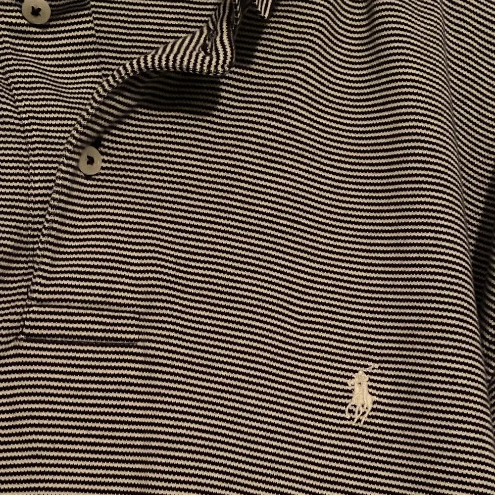 Polo Long Sleeve Shirt - Stripe long sleeve shirt